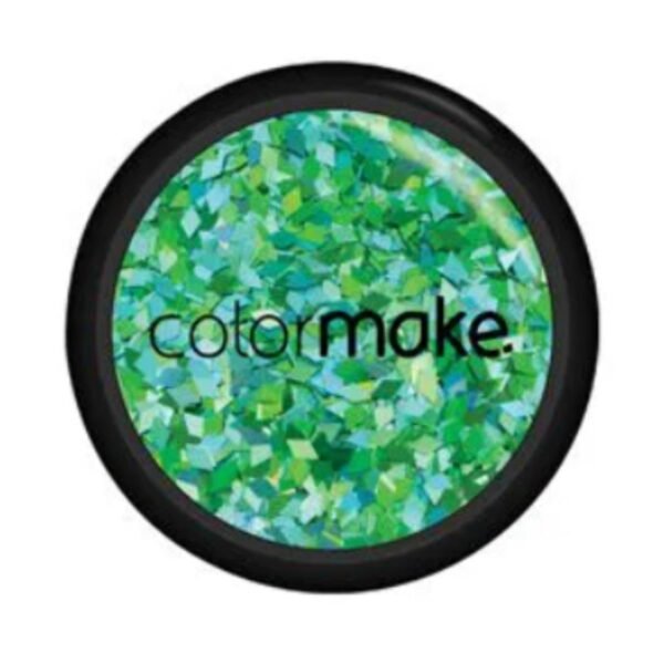 Glitter Shine Formatos Diamante Mix DuplaFace Azul ou Verde Colormake 2g