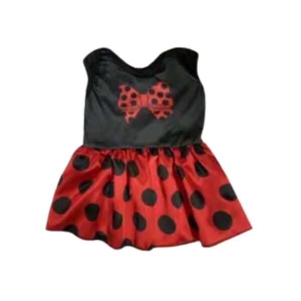 Fantasia Vestido Joaninha/Minnie Cetim Baby Tam. EG