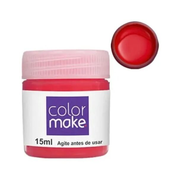 Tinta Facial líquida vermelha 15ml Colormake