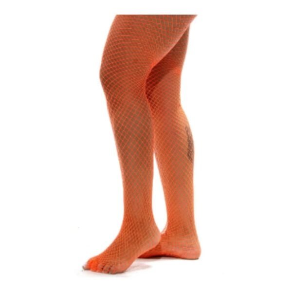 Meia Calça Arrastão Laranja NEON