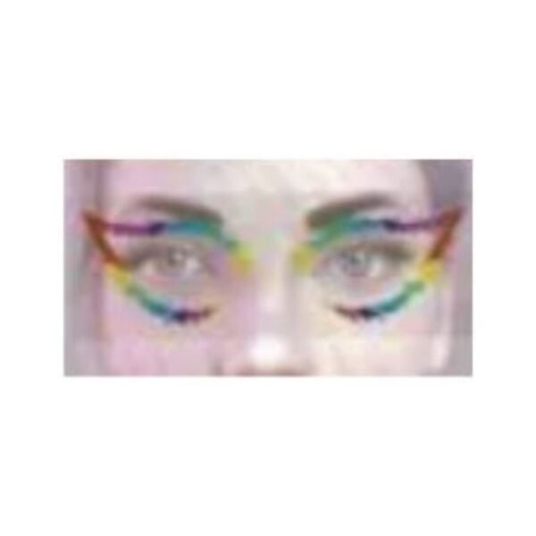 Kit adesivo maquiagem facial sombra carnaval PRIDE colorido
