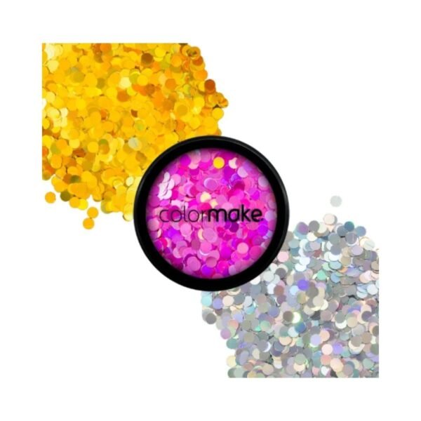 Glitter Shine Formatos Ponto Pink Colormake 2g