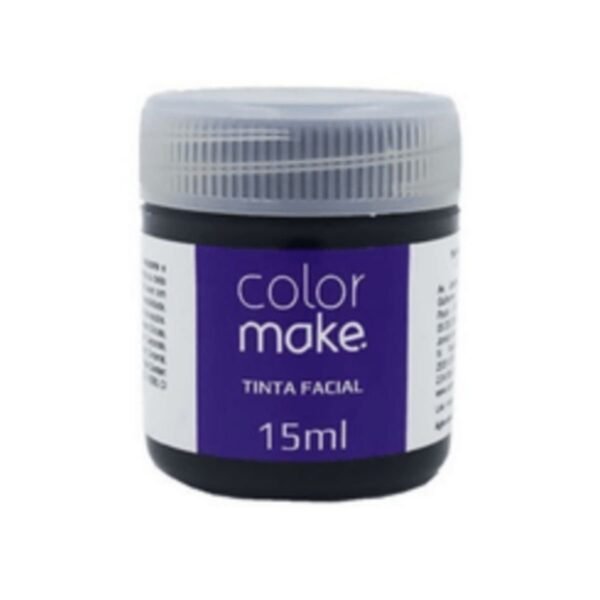 Tinta Facial líquida preta 15ml Colormake