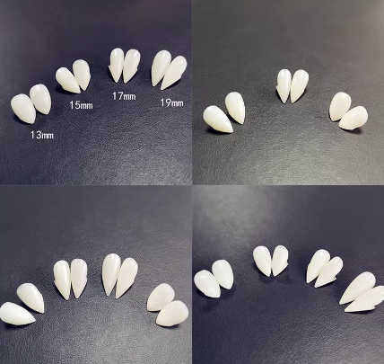 Par de dentes (próteses) de Vampiro Halloween