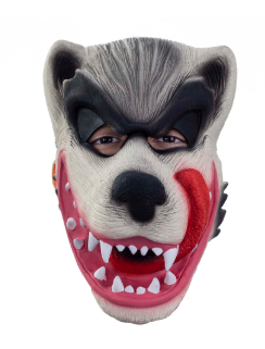 Máscara em Látex Lobo Mau Guloso
