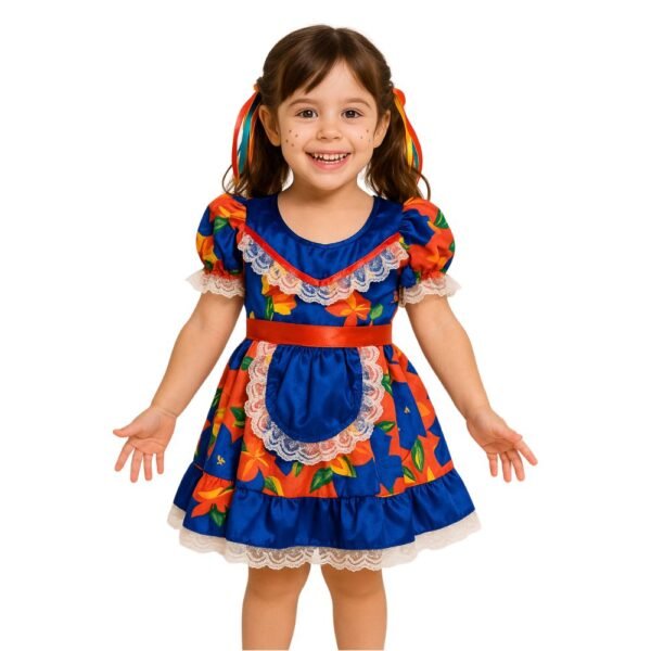 Vestido Festa Junina com shortinho rendado Vavi