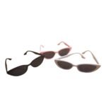 Óculos Gatinha Retro Vintage ANOS 50 60 e 70 rosa branco ou preto - Imagem 3