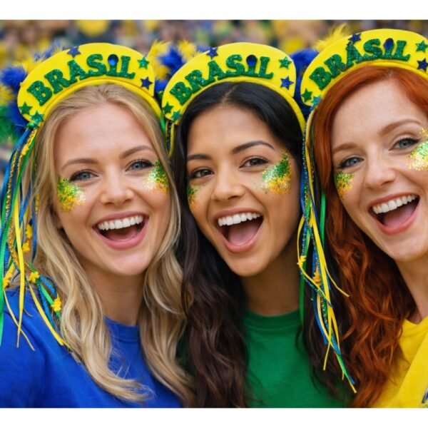 Tiara Arquinho Brasil Copa 2026 Corporativo Turma Amigas