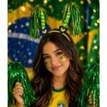 Torre GLITTER duo Brasil Colormake Verde e Dourado Copa - Imagem 2