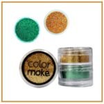 Torre GLITTER duo Brasil Colormake Verde e Dourado Copa