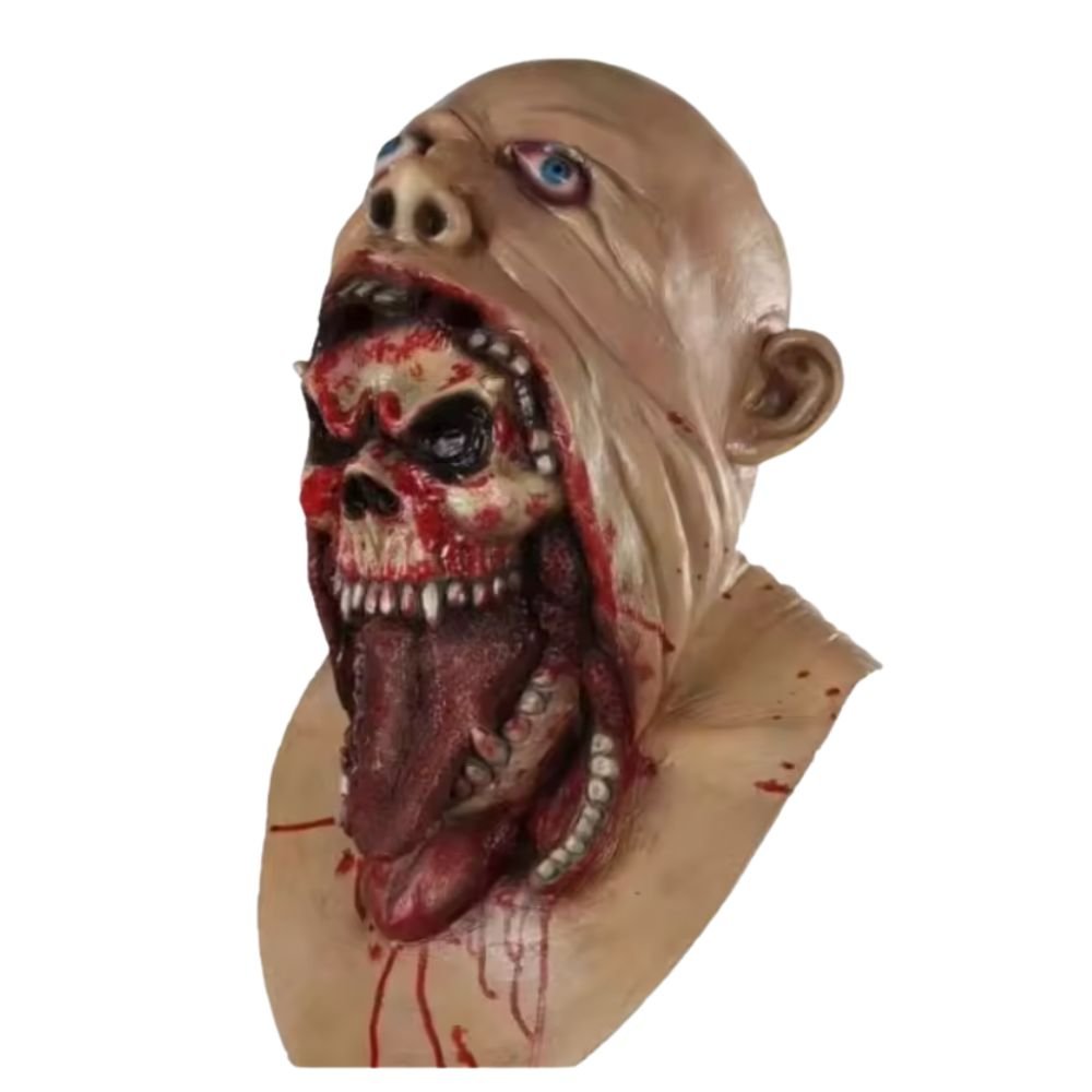 dac3c683af39175edcaf9c8a2173d976.jpg Máscara Cabeça Inteira e pescoço Zombie Zumbi - Imagem 1
