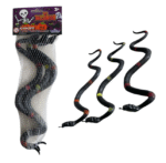 Kit Decoração Halloween 3 cobras 27 cm